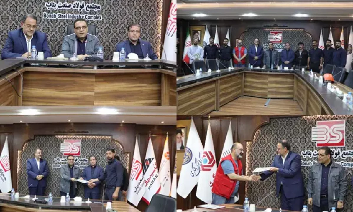 تجلیل فرماندار ویژه مراغه از اقتدار عملیاتی و مسئولیت‌پذیری تیم آتش‌نشانی مجتمع فولاد صنعت بناب