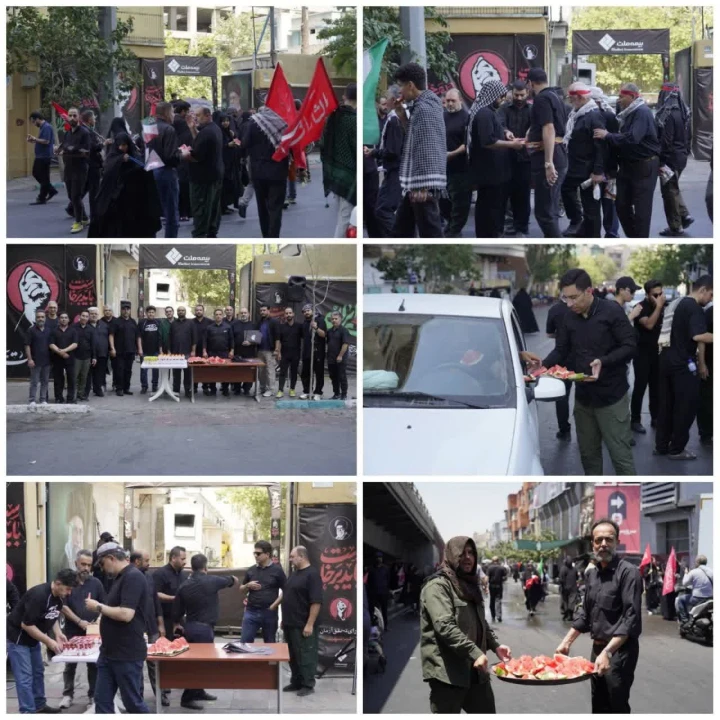 موکب بیمه ملت پذیرای سوگواران آیین تشییع رهبر شهید انقلاب